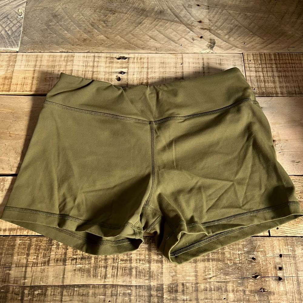 Green CrossFit shorts-M